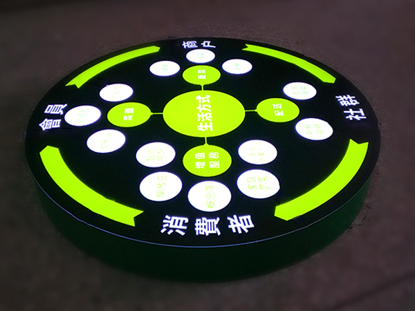 公司無邊發光燈箱標識