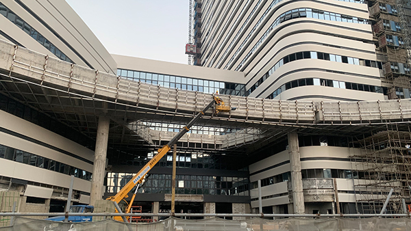 樓頂發光字項目施工建設過程-廣州卓盛標識